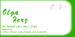 olga herz business card